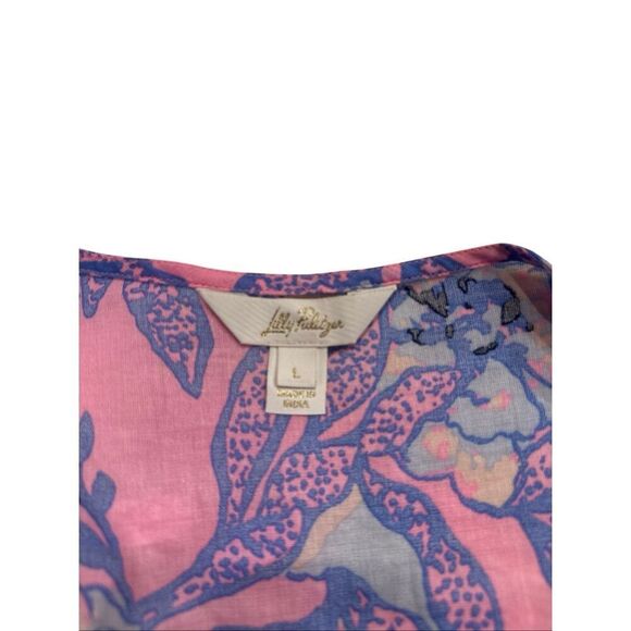 NWT Lilly Pulitzer -Perry Long Sleeve Maxi Cover-Up-Multi Totally Koalafied- siz - Picture 6 of 10